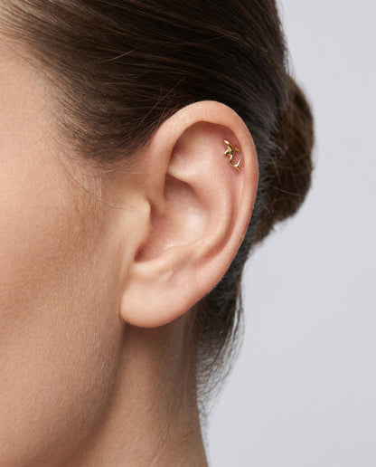 The Fin Flat Back Stud