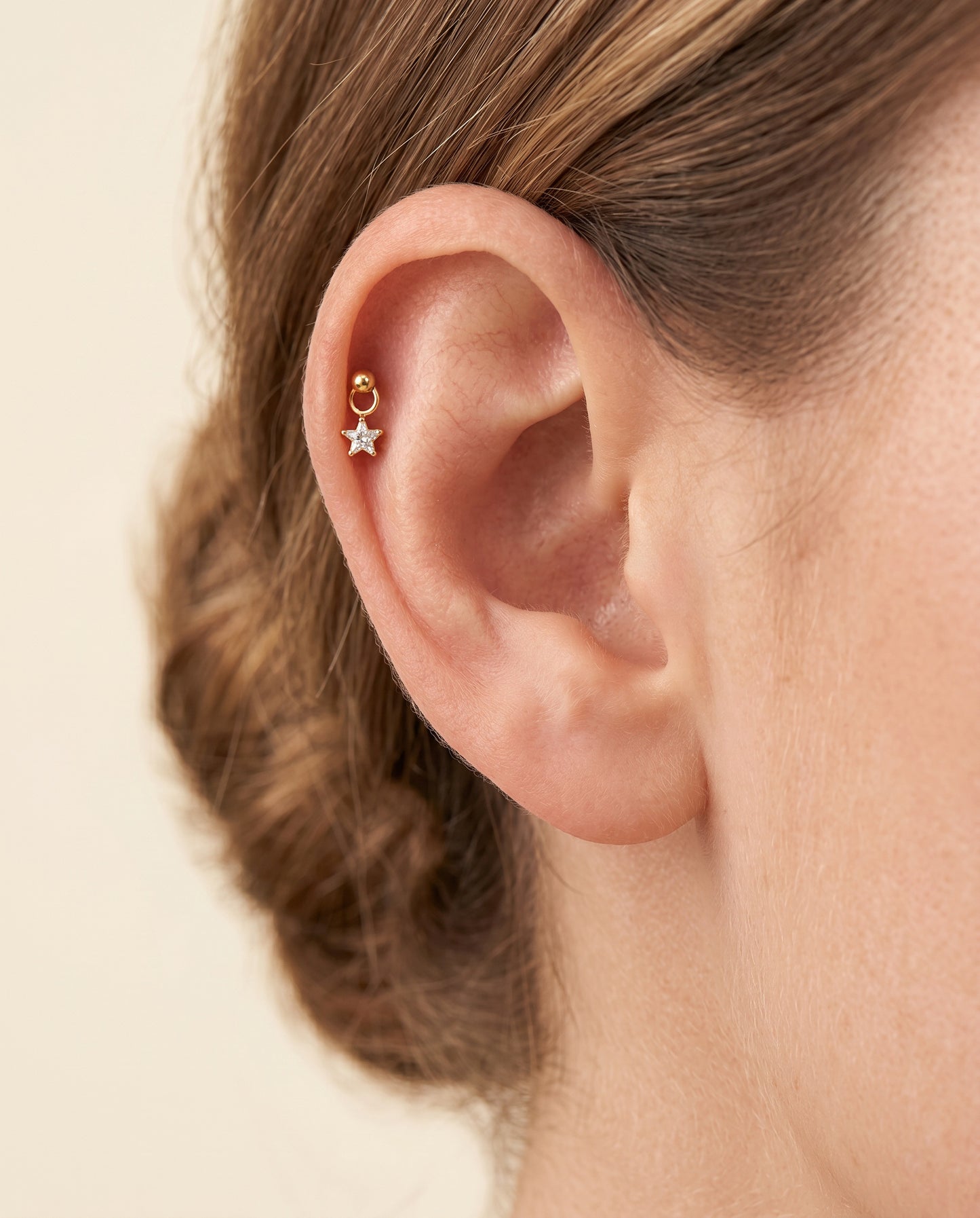 Star Drop Flat Back Stud