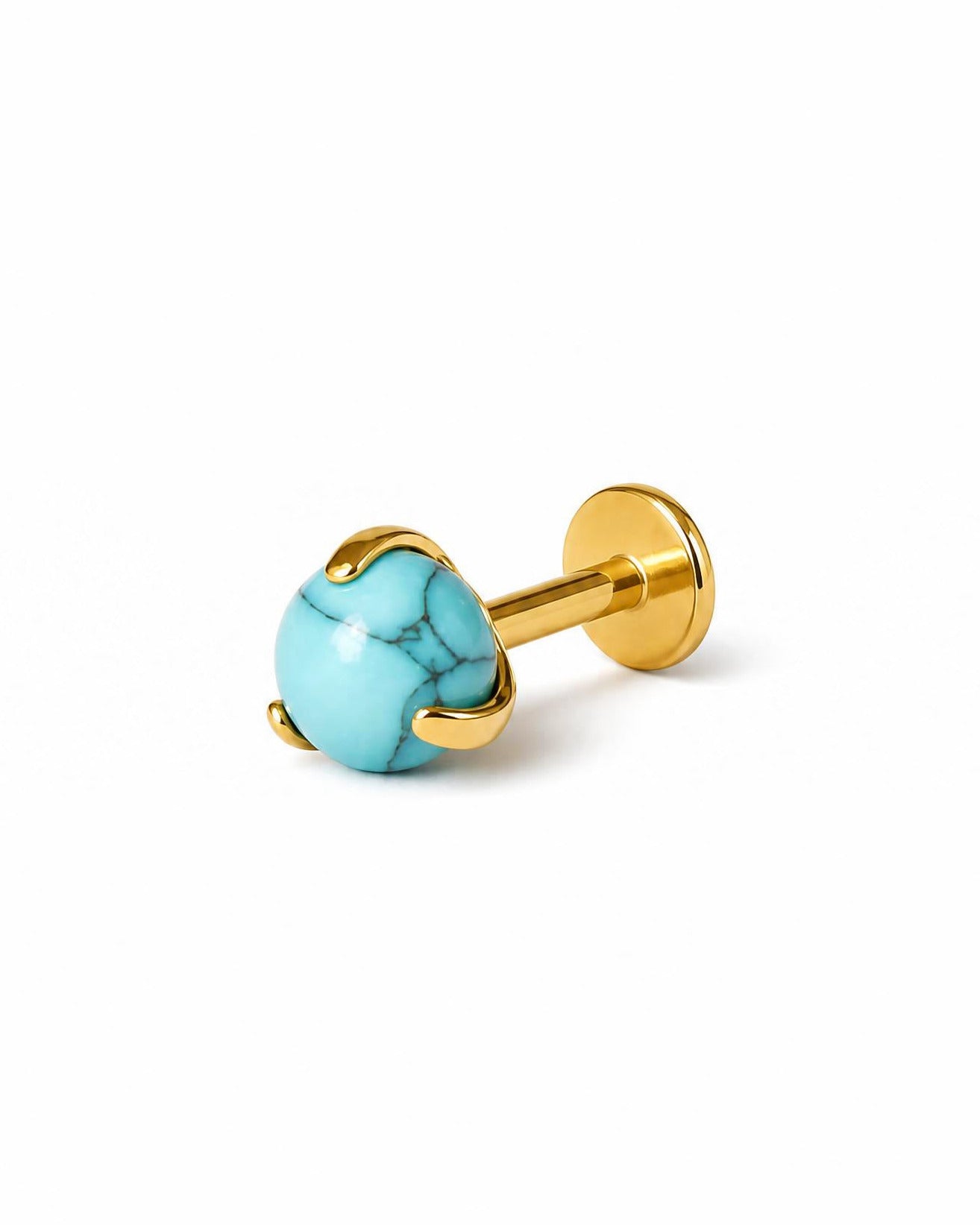 The Turquoise Ball Internally Threaded Stud