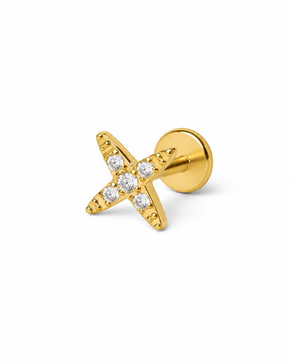 Pavé North Star Internally Threaded Stud
