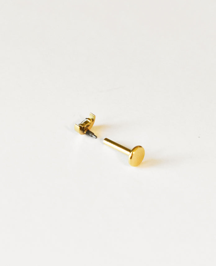 CZ Marquise Crescent Moon Internally Threaded