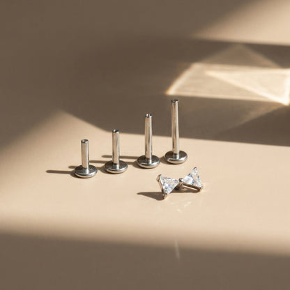 ZC Bow Dainty Internally Threaded