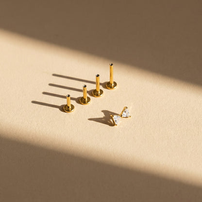 ZC Bow Dainty Internally Threaded