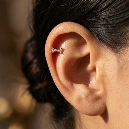 ZC Bow Dainty Internally Threaded