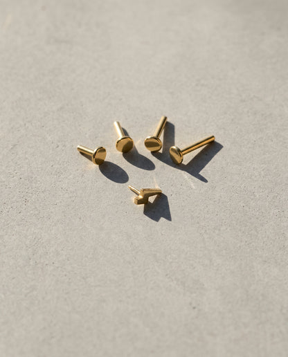 Mini Lightning Bolt Threadless Stud