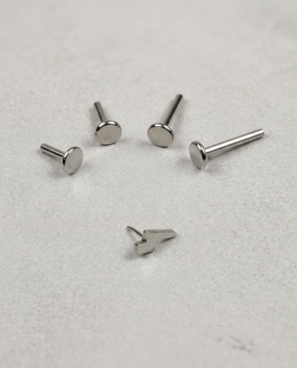 Mini Lightning Bolt Threadless Stud