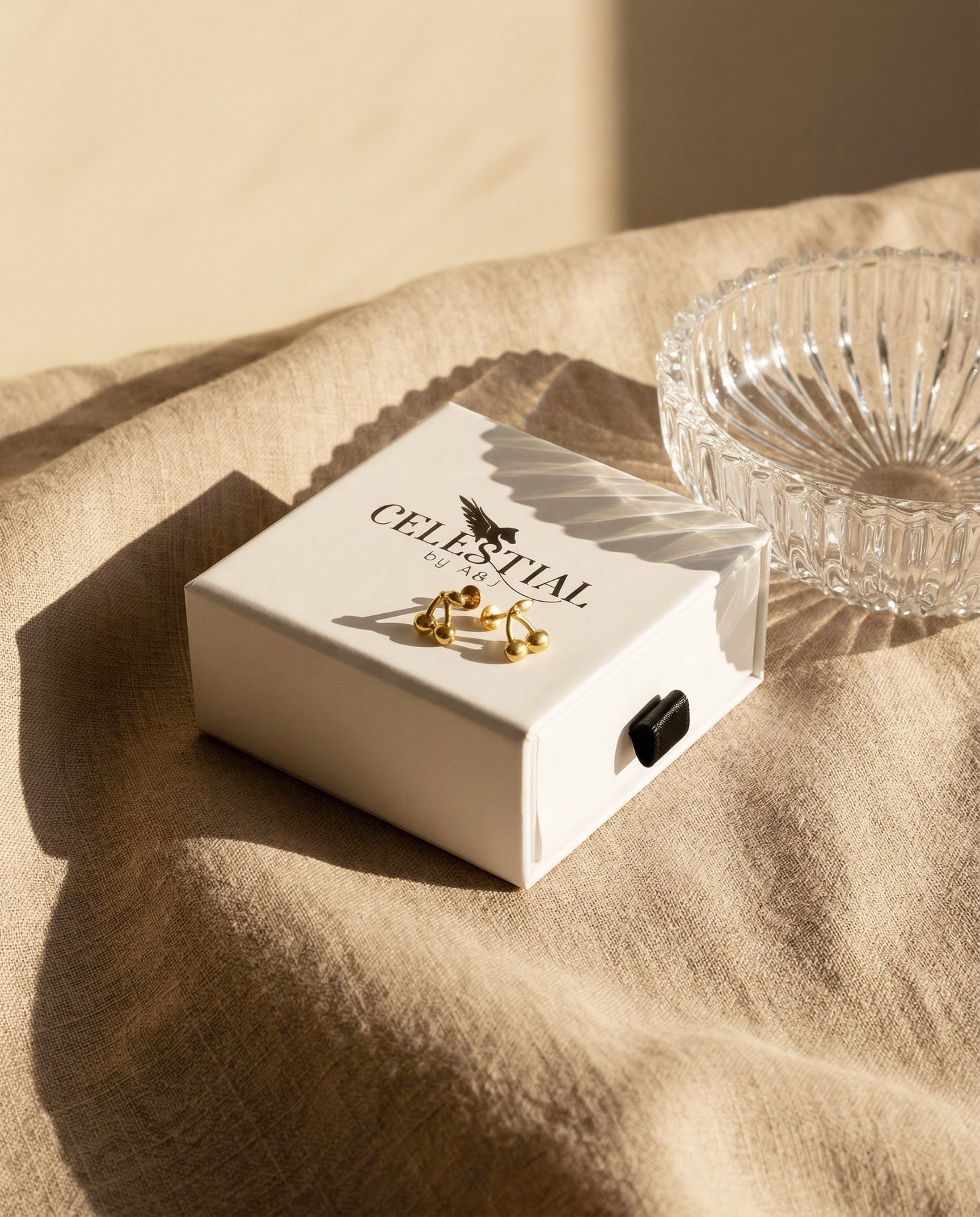 Cherry Threadless Flat Back Stud