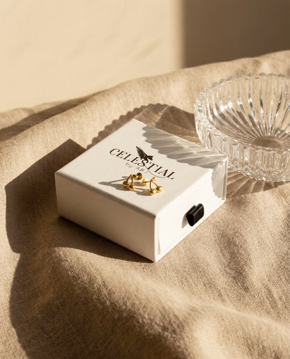 Cherry Threadless Flat Back Stud