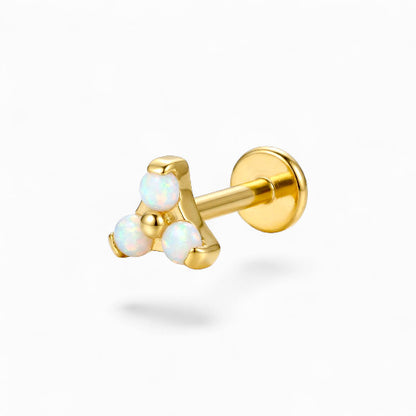 Trinity Pearl Internally Threaded Flat Back