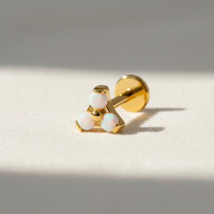 Trinity Pearl Internally Threaded Flat Back