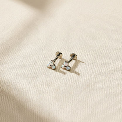 Trinity Pearl Internally Threaded Flat Back