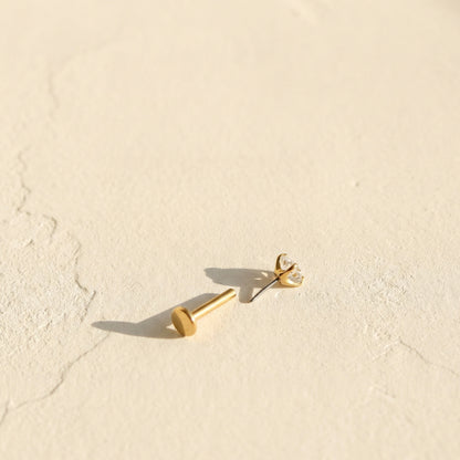 1.5-4mm CZ Threadless Flat Back