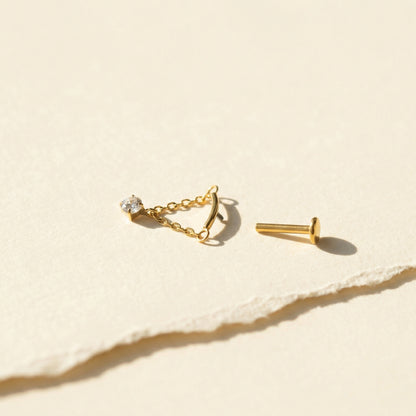 Celestial Crystal Draped Flat Back