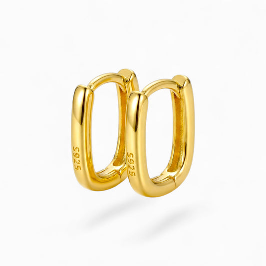 Dainty Oval Simple Hoops