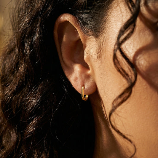 Dainty Oval Simple Hoops