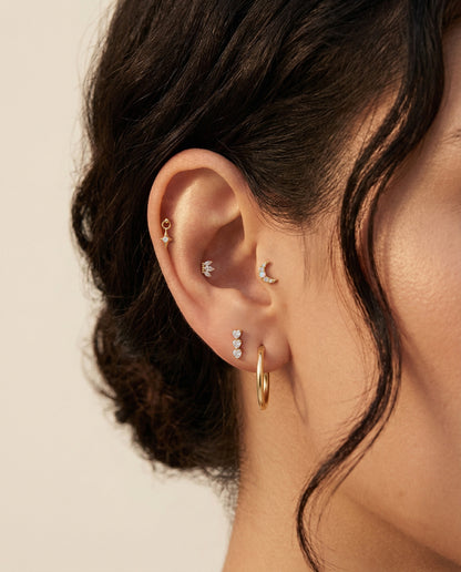 The Marquise Crown Internally Threaded Stud