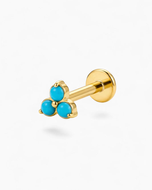 The Turquoise Trio Internally Threaded Stud