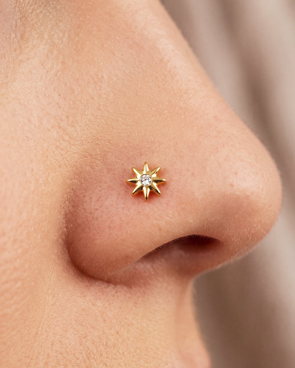 Starburst CZ Nose Ring