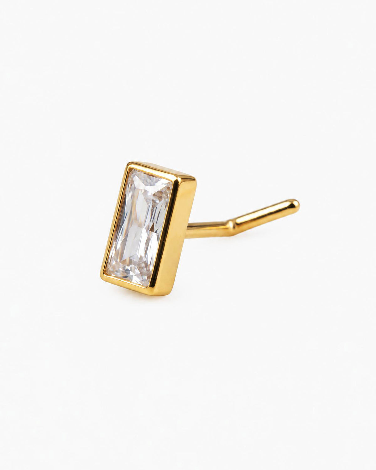 Baguette CZ Nose Ring
