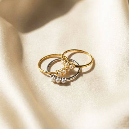 Pearl Trio Ring