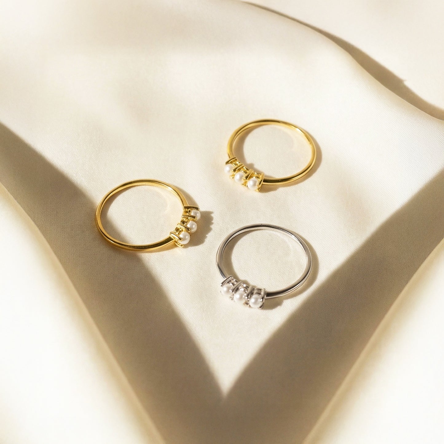Pearl Trio Ring