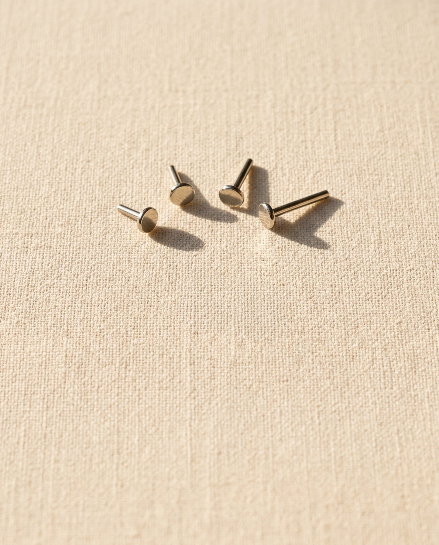 Triple Heart Internally Threaded Flat Back Stud