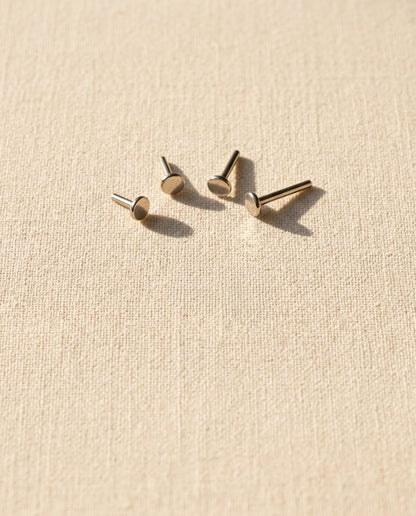 Triple Heart Internally Threaded Flat Back Stud