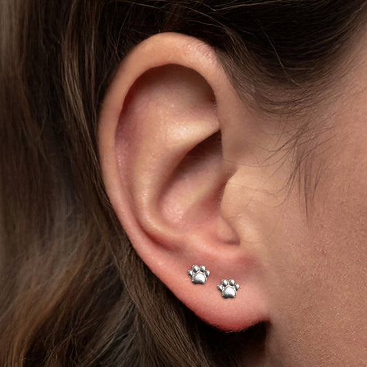 Tiny Paw Print Flat Back