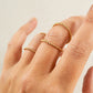 Dainty Beaded Ring in Gold