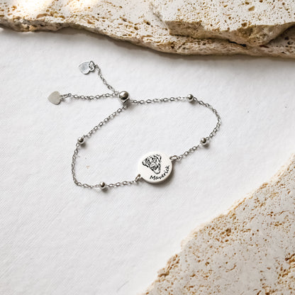Pet Portrait Bead Chain Bracelet