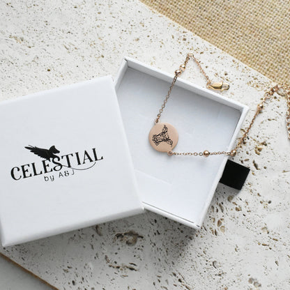 Pet Portrait Bead Chain Anklet