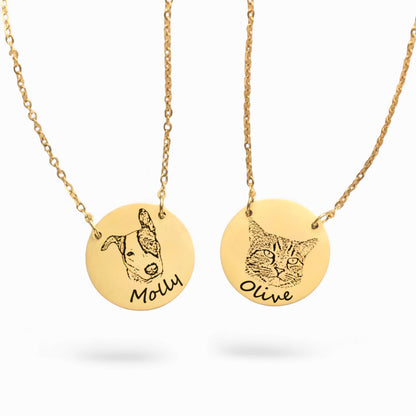 Pet Portrait Necklace