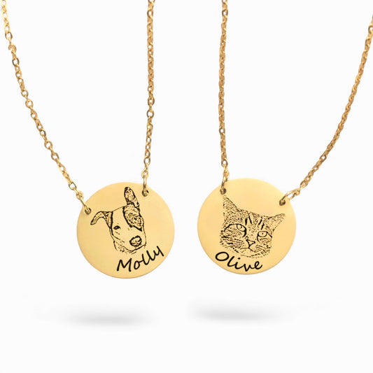 Pet Portrait Necklace