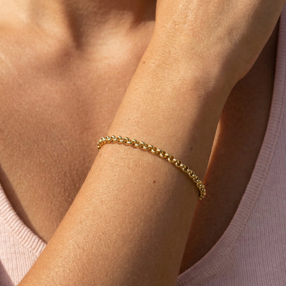 4mm Rolo Chain Bracelet