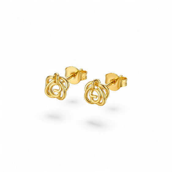 Mini Rose Stud Earrings