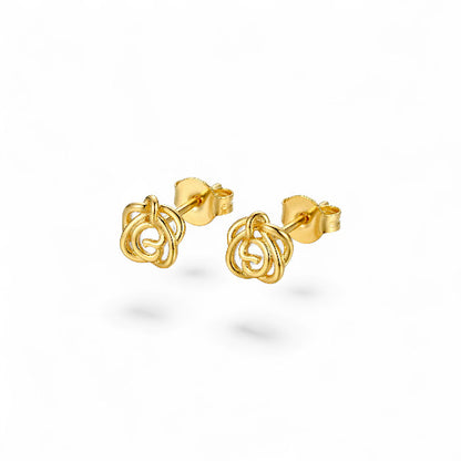 Mini Rose Stud Earrings