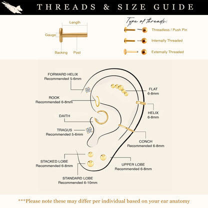 Textured Butterfly Dainty Flat Back